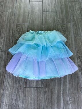 Disney x Janie and Jack Pastel Ombre Tulle Layered Skirt - Mint, Aqua, Lavender